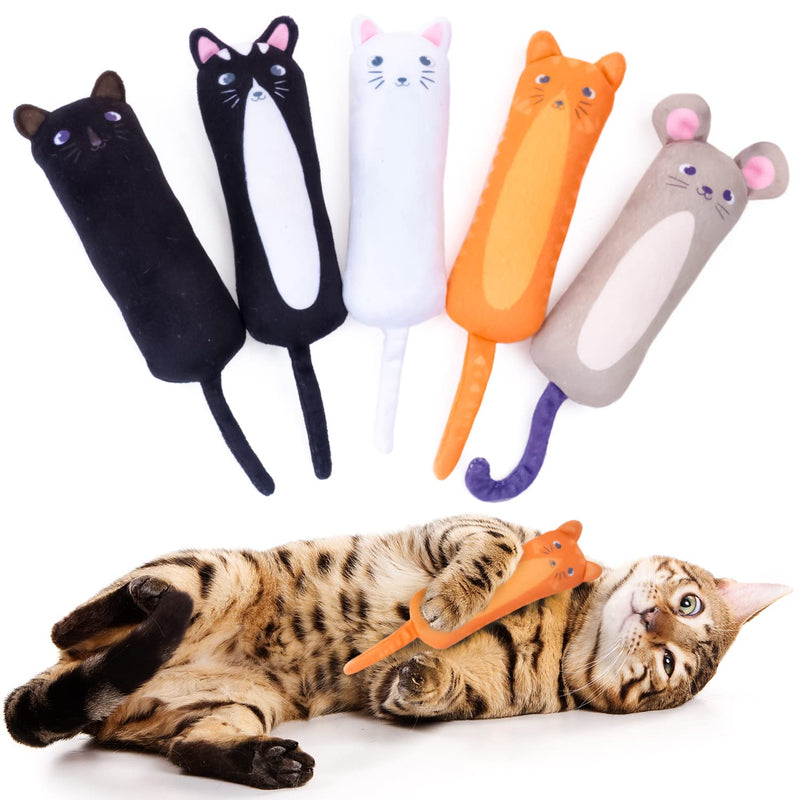 GoodGirl 5 Piece Set of Catnip Filled Cat Toys Animals - PawsPlanet Australia