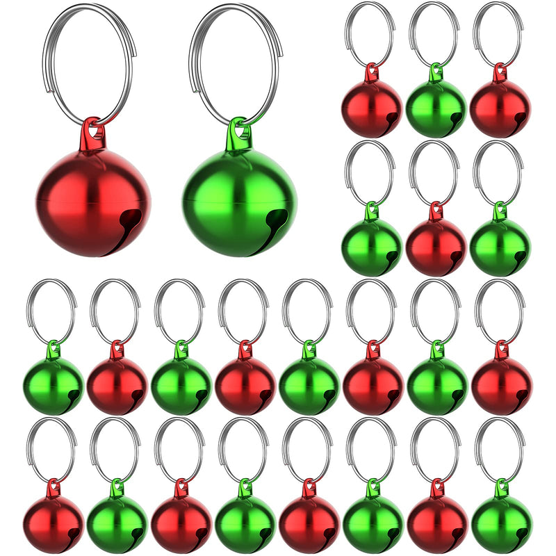 Outus 24 Sets of Cat Bells for Cat and Dog Collar Pendant Pet Cat and Dog Bell Pet Pendant Accessories Red, Green - PawsPlanet Australia