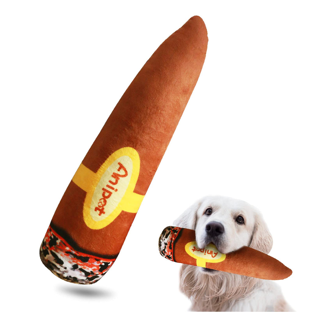 Funny Dog Toys - Anipet Interactive Toy with Squeaker | Puppy chew Toys | Cute Dog Birthday Toys for Small Medium and Large Dogs Cigarette - PawsPlanet Australia