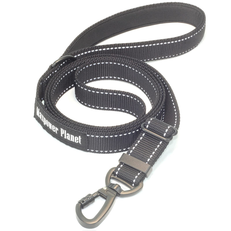 Maxpower Planet Dog Leash with Comfortable Padded Handle and Highly Reflective for Small Medium and Large Dogs-Adjustable Length from 4 Feet to 6 Feet - PawsPlanet Australia