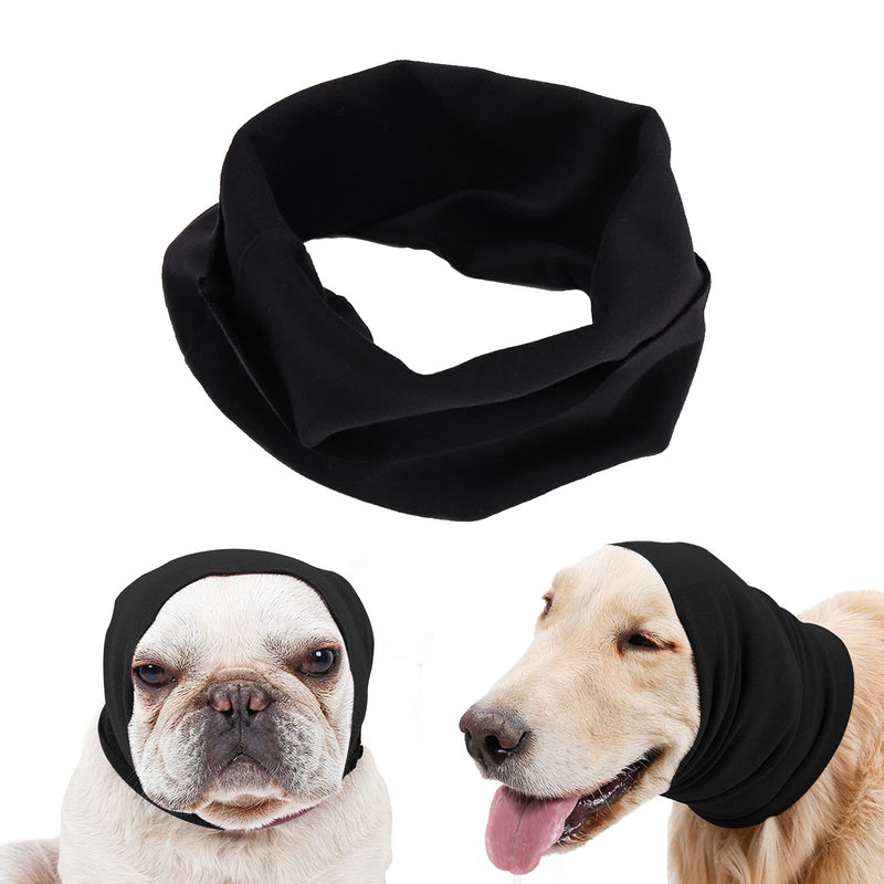 SETSBO Dog Quiet Earmuffs for Noise Protection, Calming Ear Covers for Dogs/Cats - Hood for Anxiety Relief and Calming BLACK Small - PawsPlanet Australia