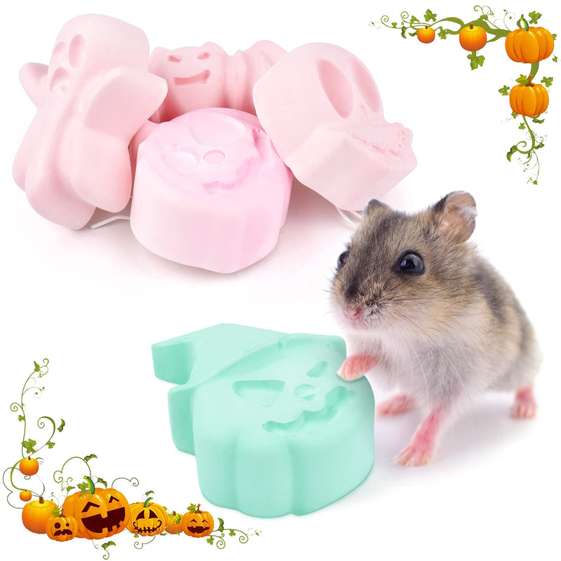KATUMO Hamster Chew Toys Teeth Grinding Lava Blocks Halloween Shape Calcium Stones for Small Rodent Pet Hamster Chinchilla Rabbits Rats Squirrels, 5 Pack - PawsPlanet Australia