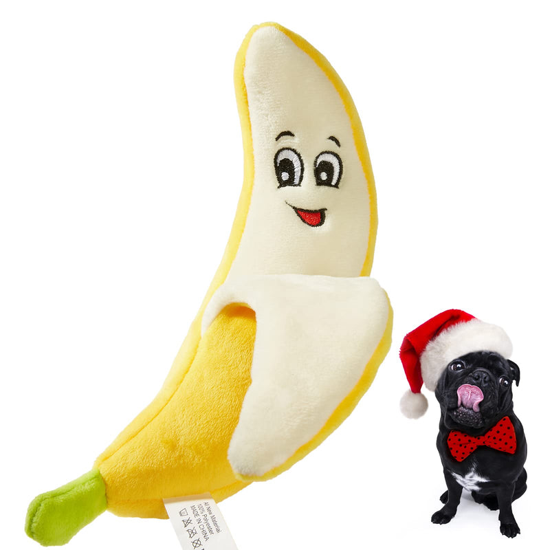 CHEWFFON Dog Toy, Squeaky Dog Plush Chew Toys, Durable Dog Toys for Boredom for Samll, Medium and Large Dogs Banana - PawsPlanet Australia