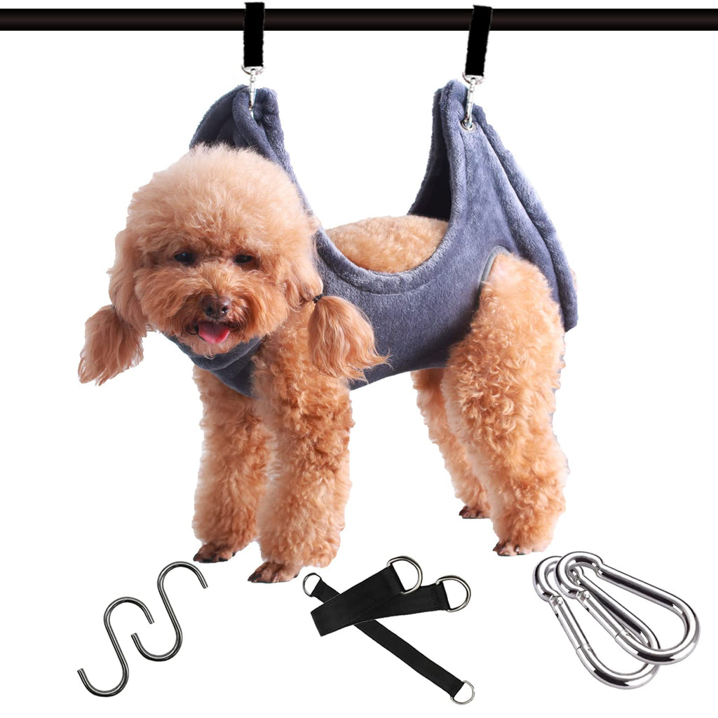 NIMLLAND Dog Grooming Hammock Assistant Multifunctional Dry Towel Cat and Dog Hammock Restraint Bag, Used for Pet Bathing, Washing, Grooming, and Trimming Nails Small - PawsPlanet Australia