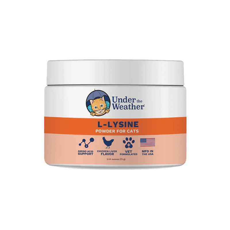 Under The Weather L-lysine Powder for Cats - Amino Acids Essentials for Immune System Booster and Fights Viral Infection. - PawsPlanet Australia
