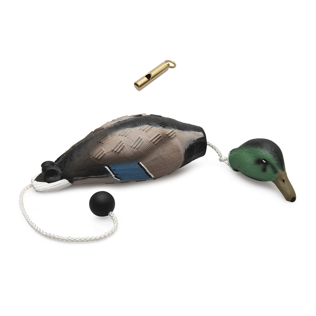 D-ICE Bird Training Dummy - Mimics Dead Duck Bumper Toy - for Training Puppies or Adult Hunting Dogs - Teaches Mallard and Waterfowl Game Retrieval - Complete with Brass Dog Training Whistle - PawsPlanet Australia