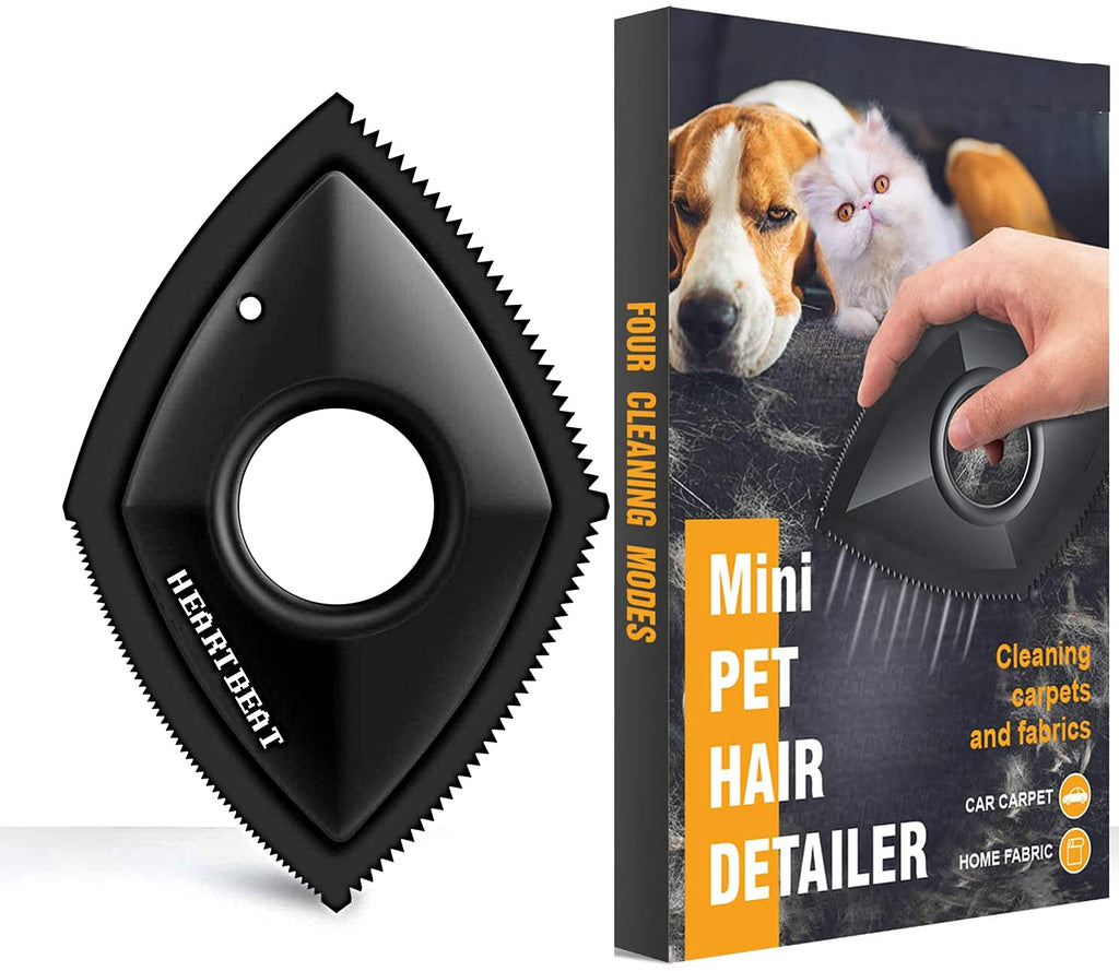 Hearbeat Pet Hair Remover, Mini Pet Hair Detailer Brush, Professional Dog Cat Hair Remover Brush for Cleaning Carpets, Sofa Cushions, Pet Beds, Home Furnishings and Car Seats - PawsPlanet Australia