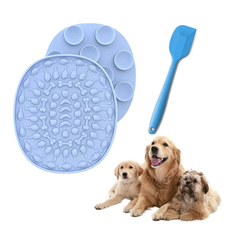 Lick Mat for Dogs & Slow Feeder Dog Bowl，with Silicone Suction Cups，Snuffle Mat and Puzzle Toys，Calming Mat for Anxiety Relief，Slow Feeder Licking Pads for Pet Bathing(1pc Mat) - PawsPlanet Australia