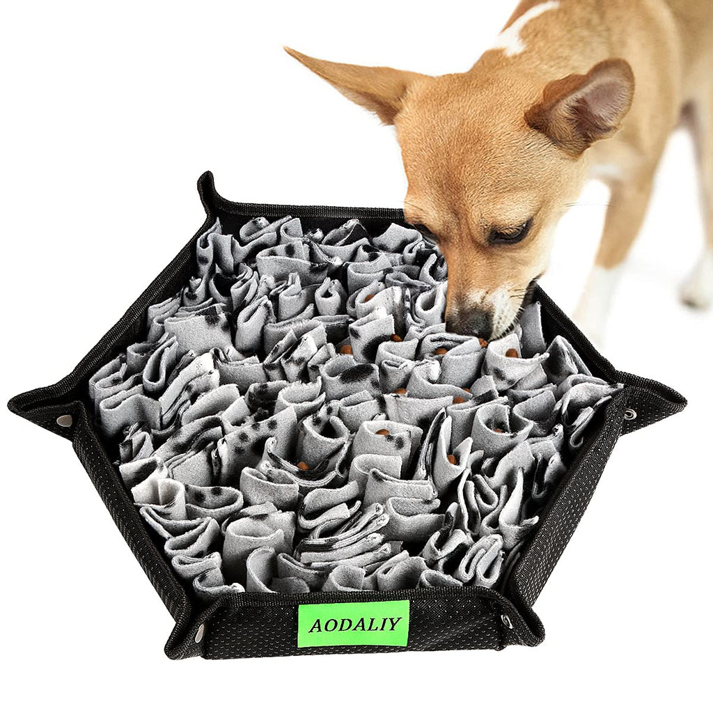 AODALIYA Dog Snuffle Mat【instead of the food bowl 】Interactive Dog Foraging Mat,Slow Feeding Mat for Train Dog's Sense of Smell Encourages Dog's Natural Foraging Skills - Machine Washable - PawsPlanet Australia