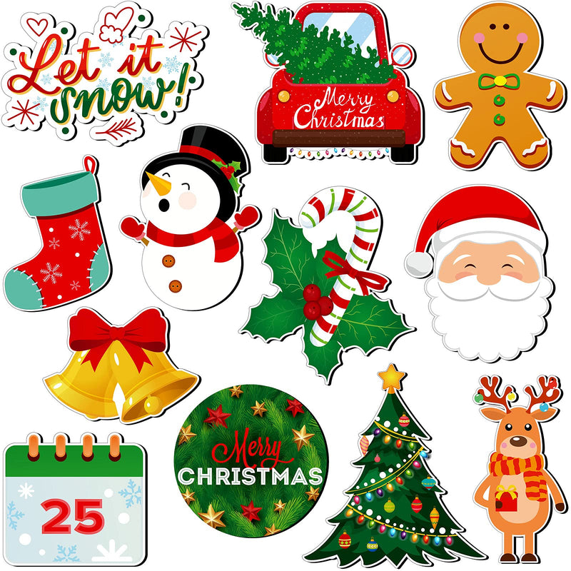 12 Pieces Christmas Refrigerator Magnets Car Stickers Thanksgiving Day Decorative Magnetic Swedish Tomte Dishwasher Magnet Holiday Scandinavian Kitchen Magnets for Metal Door (Delicate Style) Delicate Style - PawsPlanet Australia
