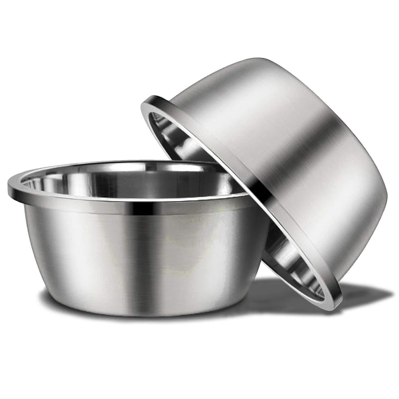 Stainless Steel Large Dog Bowl, 176oz High Capacity Dog Food Bowls for Large Dogs (2 Pack) 116oz - PawsPlanet Australia