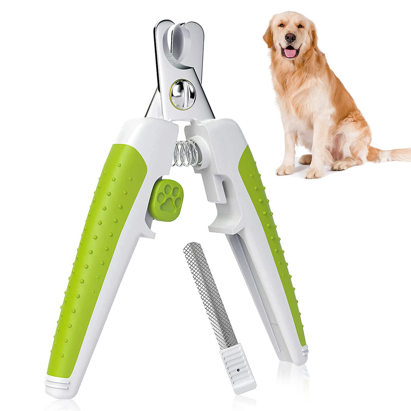 ATESON Dog & Cat Nail Clippers and Trimmer - with Safety Guard to Avoid Over Cutting, Cutting Nails Free Nail File Razor Sharp Blade Professional Grooming Tool for Pets - PawsPlanet Australia