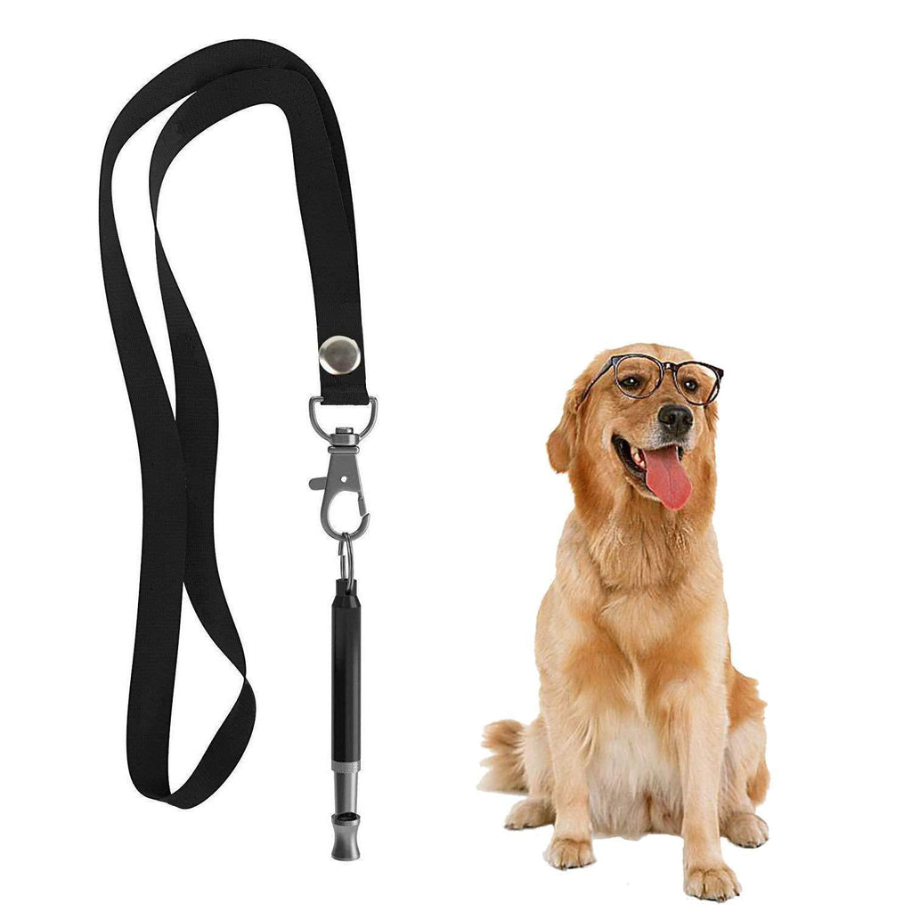 Hivernou Dog Whistle to Stop Barking,Adjustable Pitch Ultrasonic Dog Training Whistle Silent Bark Control for Dogs- 1 Pack Dog Whistle with 1 Free Lanyard Strap - PawsPlanet Australia