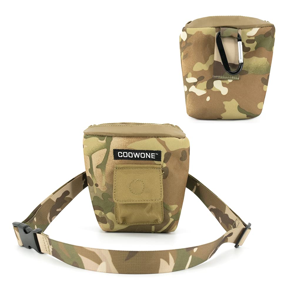 COOWONE Dog Treat Bag Camo Dog Training Pouch Doggie Puppy Snack Bag Dog Treat Carrier Holder with Waist Belt for Pet Training Easily Carry Treat, - PawsPlanet Australia