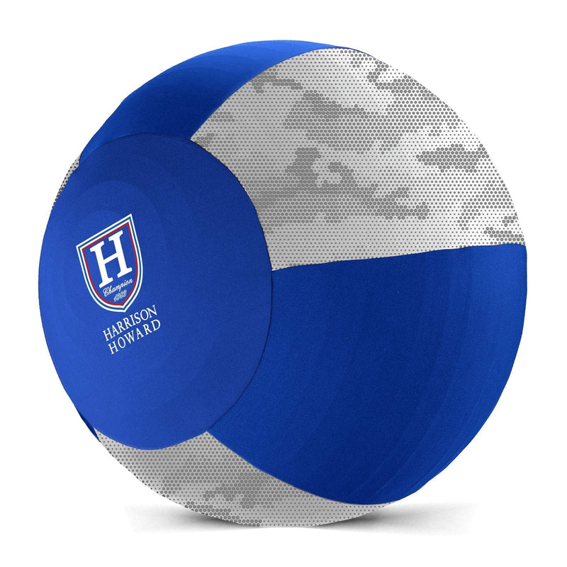 Harrison Howard Howdy Bally Camo Print Mega Ball Cover for Equine 25" Blue Camo Print - PawsPlanet Australia