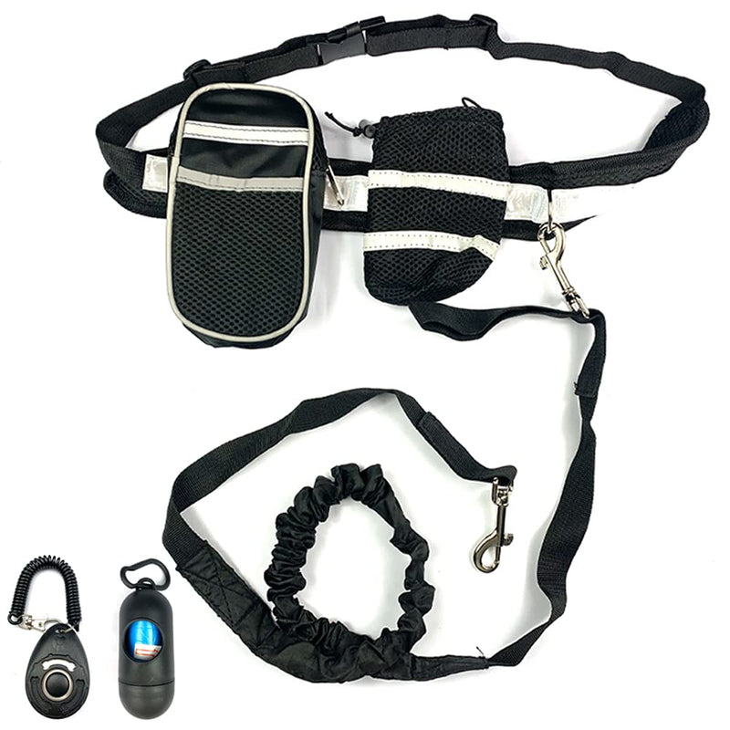 Hands Free Dog Leash for Small Medium and Large Dogs,Reflective Bungee, Adjustable Waist Belt, Ideal for Running Walking Jogging Hiking Training - PawsPlanet Australia