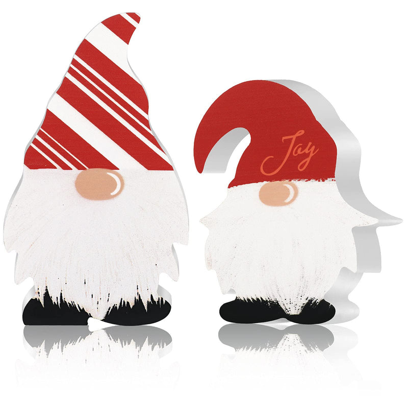 2 Pieces Christmas Gnome Tiered Tray Decor Wooden Gnome Table Centerpiece Red White Table Decorations Farmhouse Swedish Gnome Tabletop Decor for Christmas Table Kitchen Desk Office Home Party Decor - PawsPlanet Australia