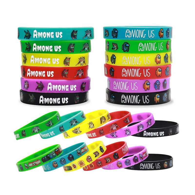 xrn 24PCS am0ng us Bracelets- am0mg us Birthday Party Favors Video Game Bracelets Christmas Bracelets Accessories Gift, Holiday Decoration Wrist Band Party Supplies for am0ng us Themed Party - PawsPlanet Australia