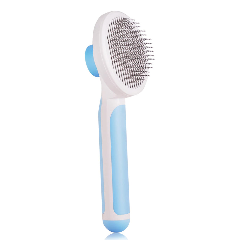 Strong Wind Self Cleaning Pet Grooming Brush, Deshedding Tools for Dogs & Cats Effectively Reduces Shedding by up to 95%, Gentle Pet Shedding Tools Blue - PawsPlanet Australia