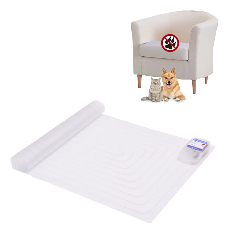 SEERWAY Scat Pet Shock Mat Indoor Upgraded, Safe Shock Training Pads for Dogs and Cats, Electric Repellent Zap Mat Keeps Pets Off Couch, Sofa, Counter, 3 Training Modes One Piece 30"x 16" - PawsPlanet Australia
