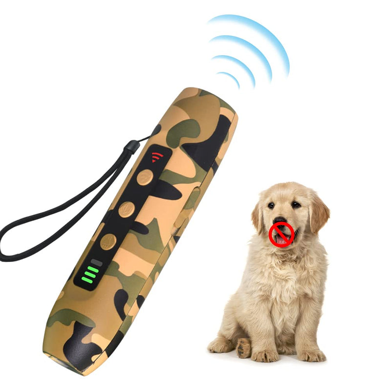 ideapro Anti Barking Devices, 3 in 1 Ultrasonic Dog Training Device, Rechargeable Dog Training and Bark Control Device 16.5Ft Range with 1200mAh Battery and LED Light - PawsPlanet Australia