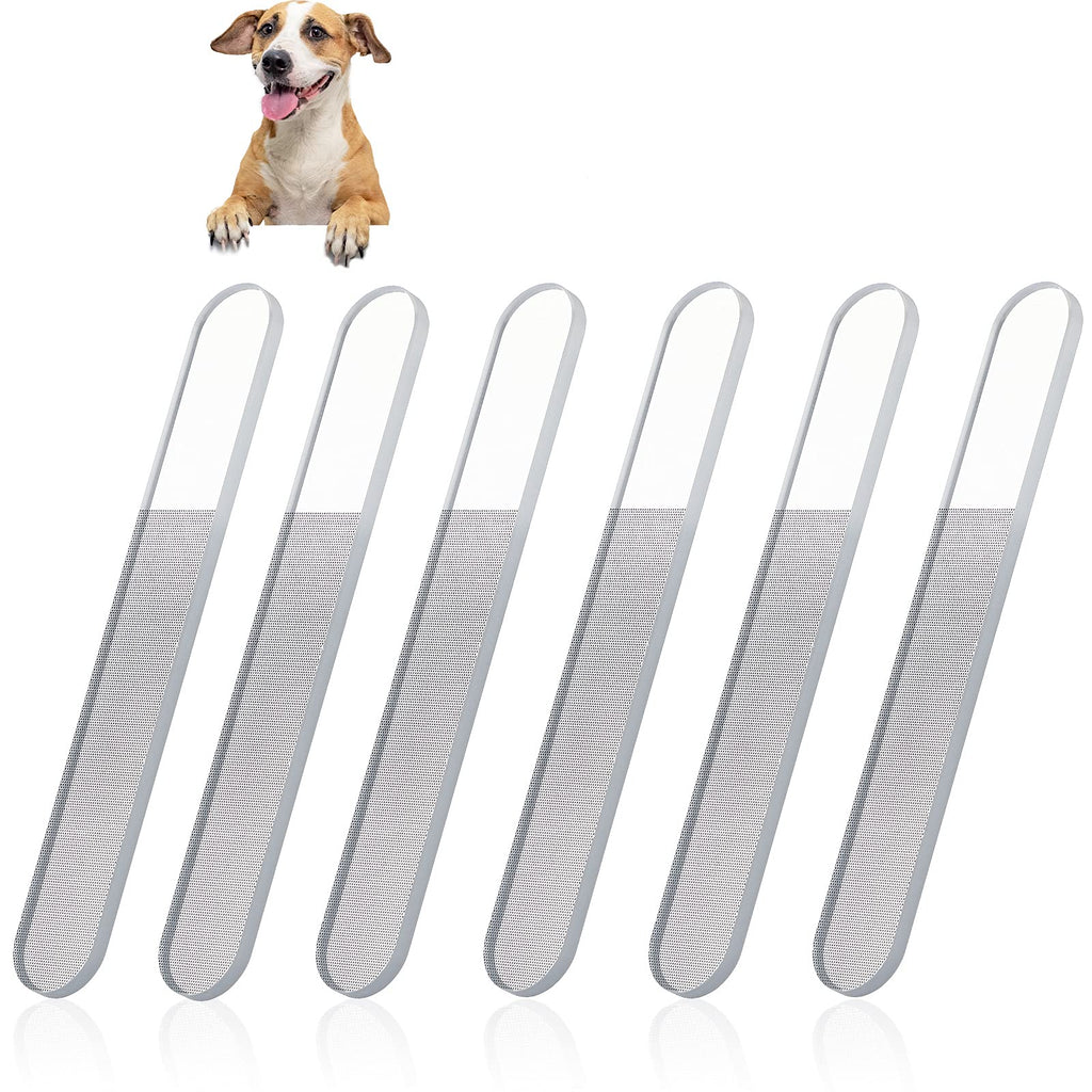 Chumia 6 Pieces Dog Nail File Glass Pet Nail File Alternative to Dog Nail Clipper and Dog Nail Grinder Dog Nail Filer for Small Medium Large Dogs Cats Pets Paw Birds Gentle Grooming Trimming Shaping - PawsPlanet Australia