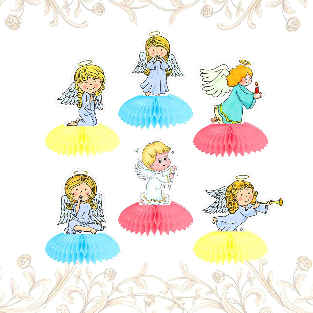 6 PCS Angel Party Supplies Angel Table Decoration Angel Table Centerpieces Baptism Table Decorations Baptism Table Centerpieces Baptism Party Supplies Baptism Party Favo - PawsPlanet Australia