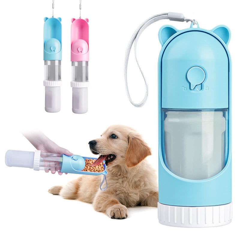 Hoenu Portable Dog Water Bottle for Walking,Pet Drinking Feeder,Puppy Water Dispenser,Travel Drinking Bowl,Kittens Drink Cup Blue - PawsPlanet Australia