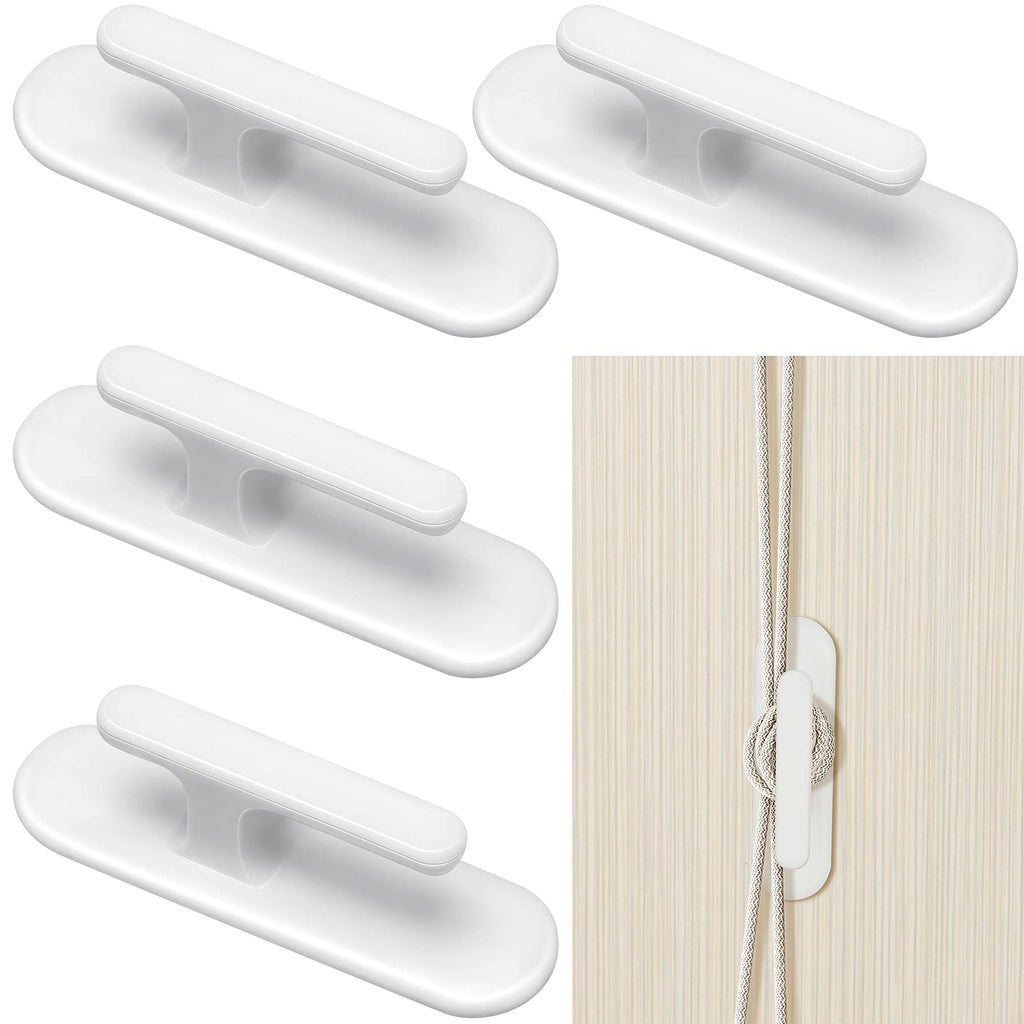 4 Pieces Cord Safety Blind Pull Cord Winder Window Cord Wrap Cleats Blind Cord Holder Curtain Cord Wind Up Baby Child Proofing Window Gate Safety Adhesive Wall Hanging Hooks - PawsPlanet Australia