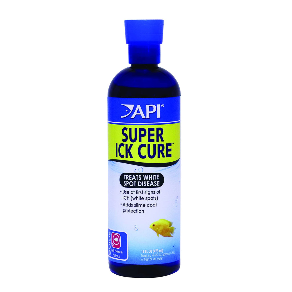 API SUPER ICK CURE Fish remedy, Quickly treats "ich" white spot disease, Use when symptoms of ich diseases appear 16 FL OZ Liquid - PawsPlanet Australia