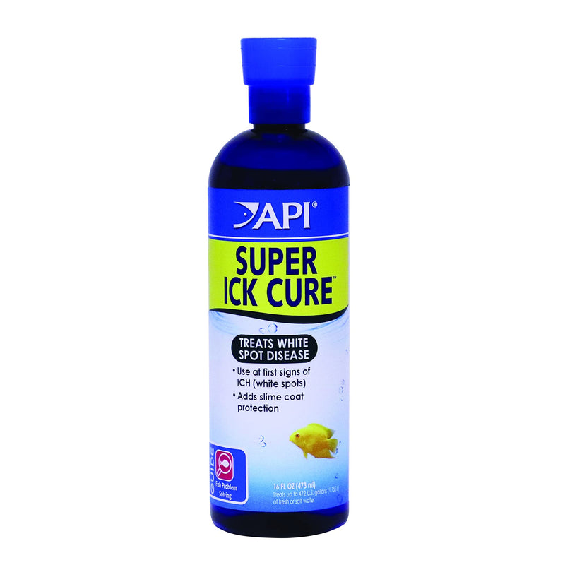 API SUPER ICK CURE Fish remedy, Quickly treats "ich" white spot disease, Use when symptoms of ich diseases appear 16 FL OZ Liquid - PawsPlanet Australia