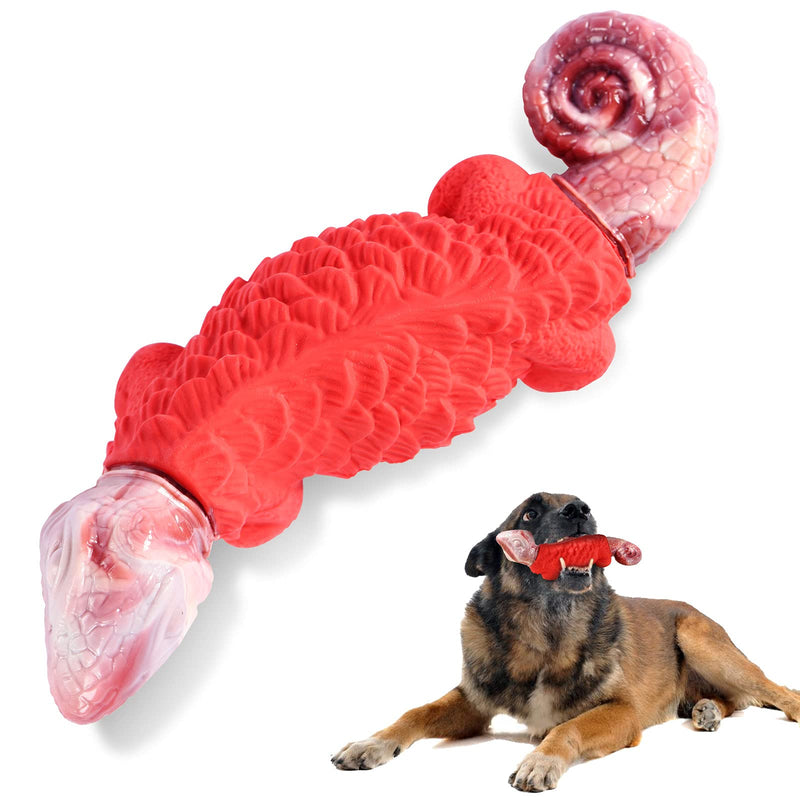 Dog Chew Toys for Aggressive Chewers, Indestructible Nylon Dog Toys, Tough Durable Dog Toys for Medium Large Dogs (Red Lizard).… - PawsPlanet Australia