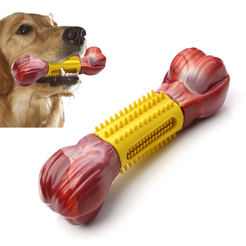 KOONi Indestructible Dog Toys for Large Dogs Interactive Durable Dog Toys for Training and Cleaning Teeth Dog Chew Toys 100% Pure Natural Rubber and Nylon Materials with Beef Flavor - PawsPlanet Australia