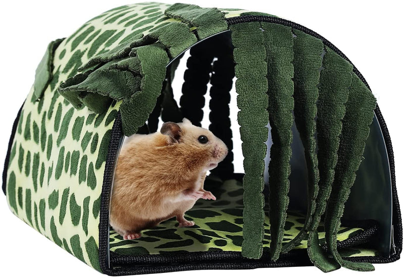 AYIYUN Tunnel House for Small Animal, Guinea Pig Hideout Tube Cage Play Toys Tassel Tunnel for Guinea Pig Rabbit Bunny Chinchillas Hedgehogs Rats Habitats with Dual-Purpose Mat - PawsPlanet Australia
