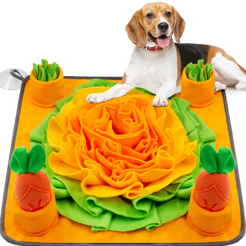 ZMUBB Snuffle Mat for Dogs Rabbit Foraging Mat with Radish Slow Feeding Mat Interactive Dog Puzzle Toys Encourages Nose-Work and Stress Relief - PawsPlanet Australia
