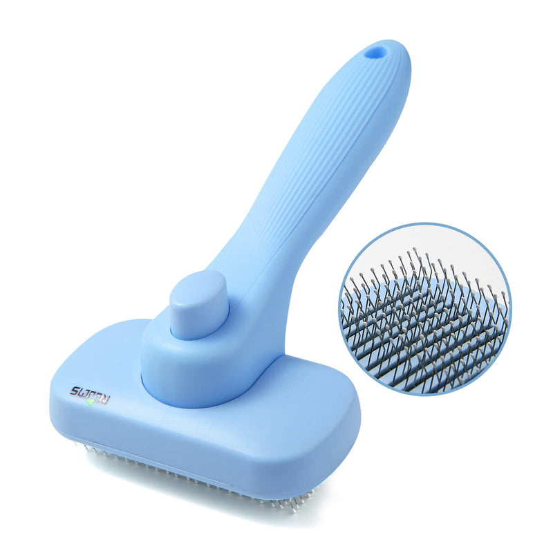 RGJMS Self-Cleaning Slicker Brush,Pet Grooming Tool,Dog Brush and Cat Brush Dematting Brush Easily Removes,Tangles, and Loose Fur from The Pet’s Coat,Removes Undercoat,Dirt. - PawsPlanet Australia
