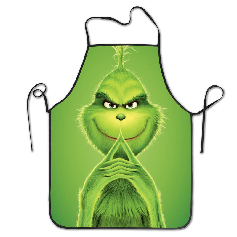 Men Women Adjustable Bbq For The Grinch Apron Can Be Used In The Kitchen Cartoon Garden Birthday Party Christmas Decorations - PawsPlanet Australia