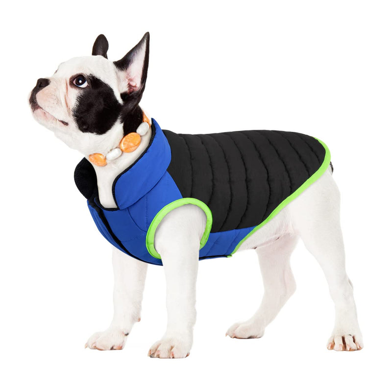 Dog Coat - Dog Winter Coat, Cold Weather Dog Jacket with Harness Hole Waterproof Windproof for Small Medium Dogs XS Black - PawsPlanet Australia