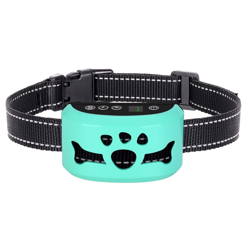 Dog Bark Collar, Anti Barking Collar with 7 Adjustable Levels, Harmless Shock, Beep Vibration, Smart Correction and LED Indicator-Reachargeable No Bark Collar for Small Medium Large Dogs, Waterproof Tiffany Blue - PawsPlanet Australia