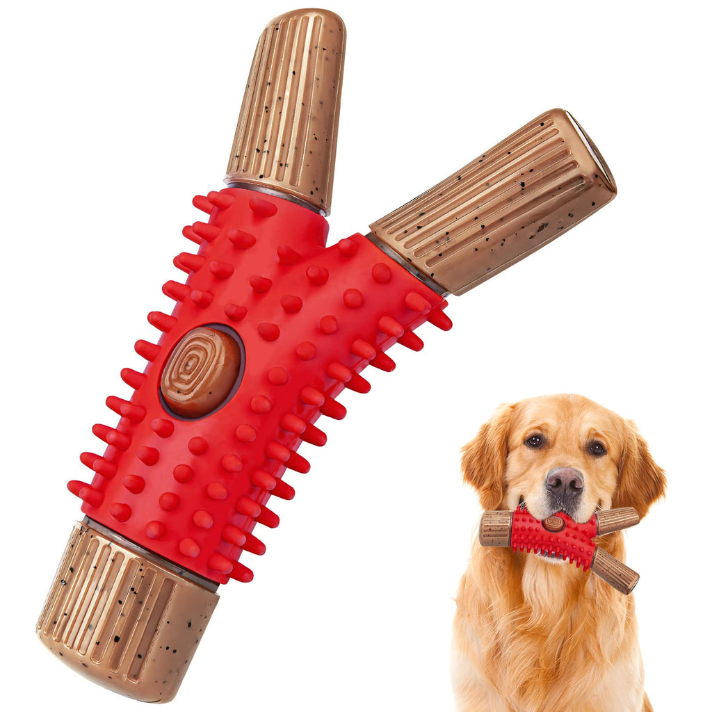 ENJOY PET Dog Chew Toys for Aggressive Chewers, Durable Interactive Dog Toys for Large & Medium Breed, Natural Rubber and Tough Nylon Puppy Teething Chew Toys with Real Bacon Flavor - PawsPlanet Australia