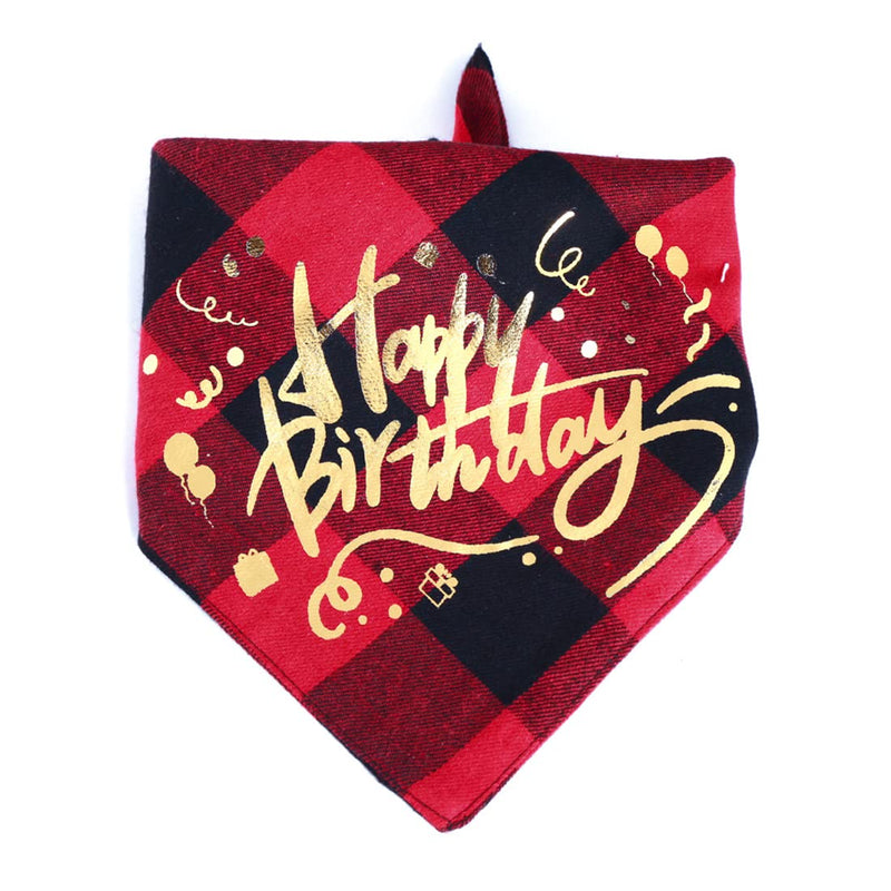 Dog Birthday Bandana - Pack 1 Puppy Scraf,Birthday Party Decoration Supplies for Large Dogs,Daka Cat Gift Accessories red - PawsPlanet Australia