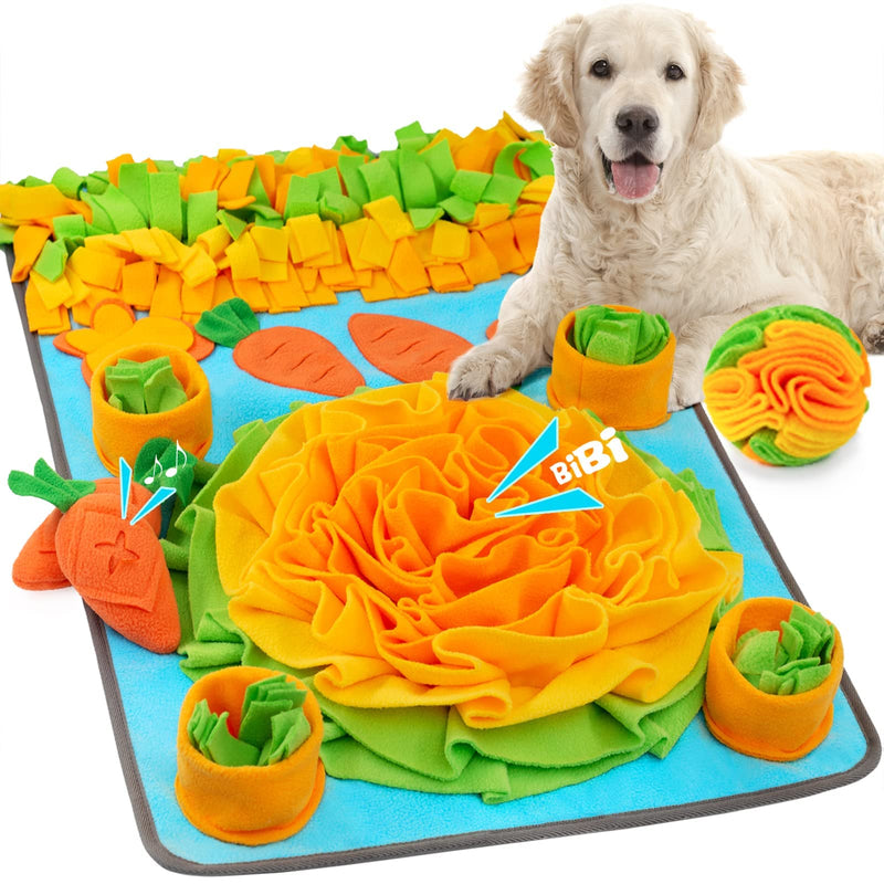 ZMUBB Large Snuffle Mat for Dogs with Dog Puzzle Toys Pet Foraging Mat and Interactive Ball Toys for Nose-Work Feeding Encourages Natural Foraging Skills - PawsPlanet Australia