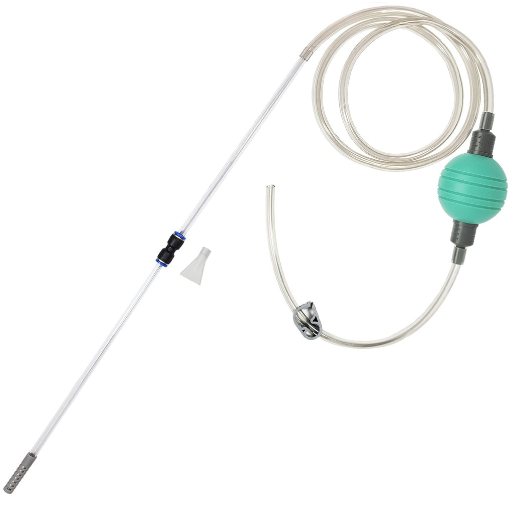AREPK Small Fish Tank Cleaner and Aquarium Water Changer Siphon with a Thinner Water Tubing. Perfect for Cleaning Small Fish Tanks, Gravel Vacuum for Aquarium Kit Green - PawsPlanet Australia