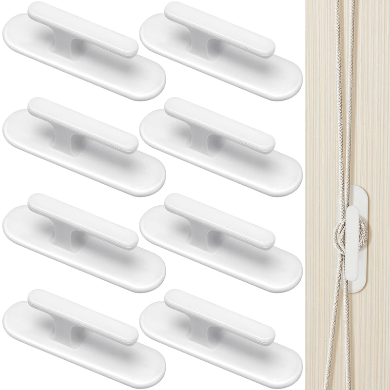 8 Pieces Blind Cord Winder Safety Blind Cord Hooks Adhesive Blind Cord Holder Window Blinds String Holder Child Proofing Blind Cord Wind Up Blind Cord Wrap Cleat for Home Office Kindergarten Use - PawsPlanet Australia