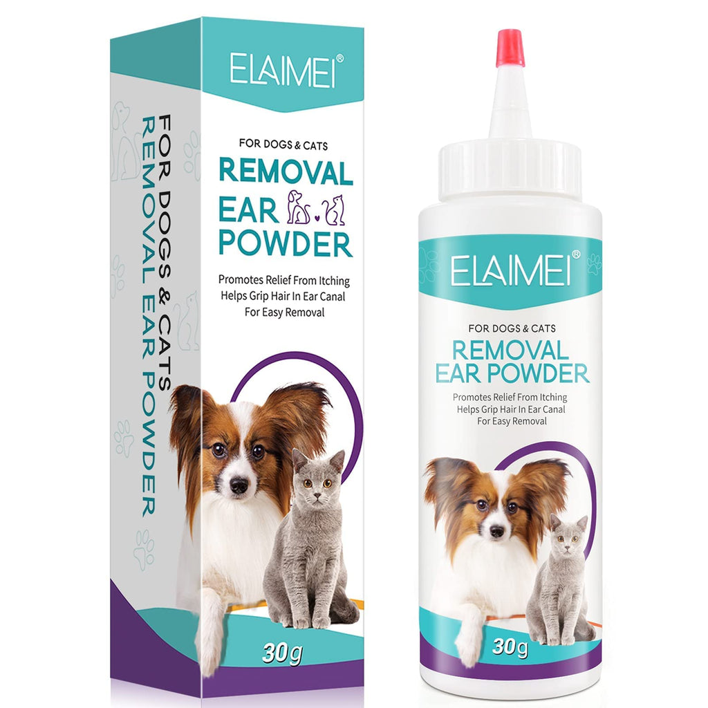 ALIVER Dog Ear Cleaner - Removal Ear Hair Liquid for Pets, Ear Cleaner Alcohol Free, Dog Ear Infection Treatment, Supports Infection Prone Ears, Ear Odor in Pets Powder - PawsPlanet Australia