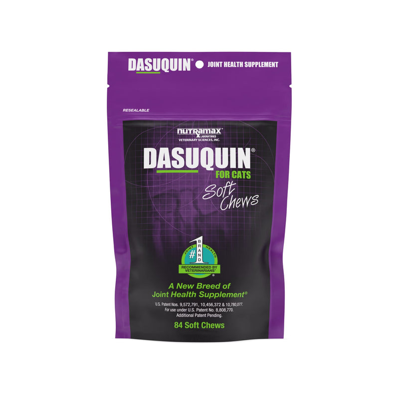 Nutramax Dasuquin Joint Health Supplement for Cats - with Glucosamine, Chondroitin, ASU, Boswellia Serrata Extract, Green Tea Extract, and Omega-3, 84 Soft Chews - PawsPlanet Australia
