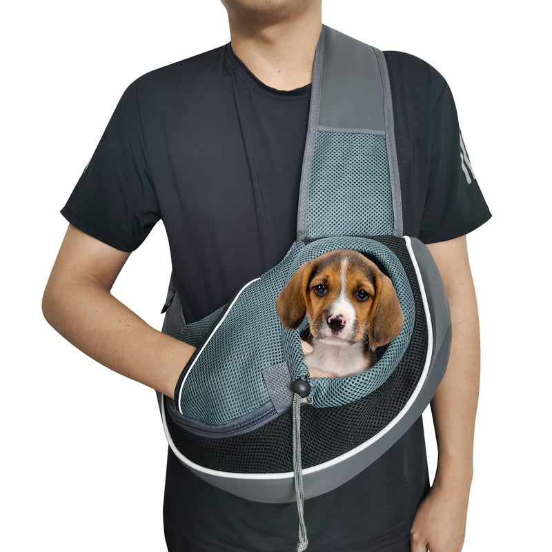 YZCXNDS Pet Dog Sling Carrier, with Breathable net, Adjustable Shoulder Strap, Mobile Phone Key Portable net Pocket, Dog Sling Carrier Suitable for Outdoor Travel Style 2(s) - PawsPlanet Australia