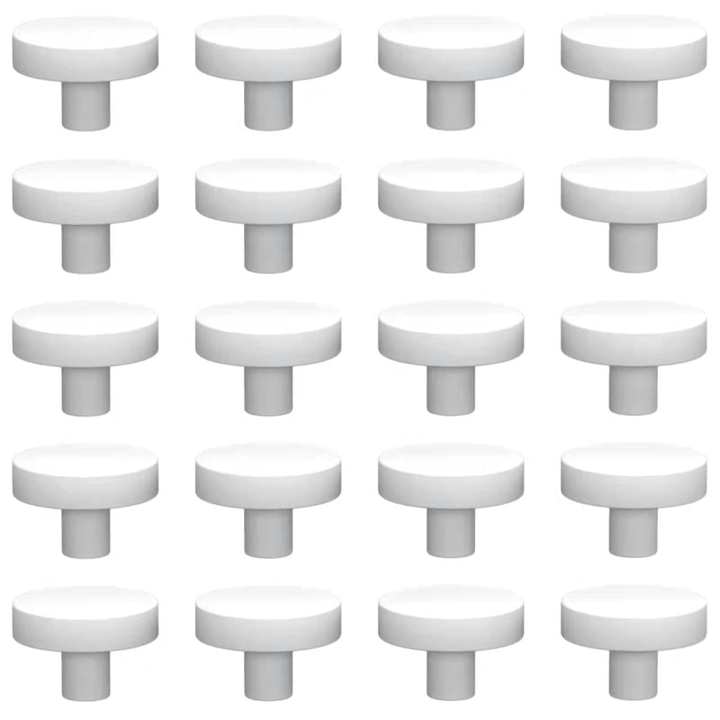 Saricho Ceramic White Coralline Coral frag Plugs Coral frag Base Round 20pc round24mm20pcs - PawsPlanet Australia