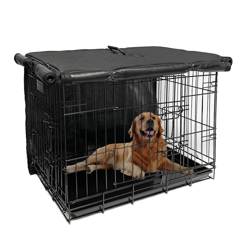 Dog Crate Cover Pet Kennel Cover for 24 Inch Wire Cage with1 2 3 Doors. Durable Waterproof 600D Oxford Fabric Indoor/Outdoor - PawsPlanet Australia