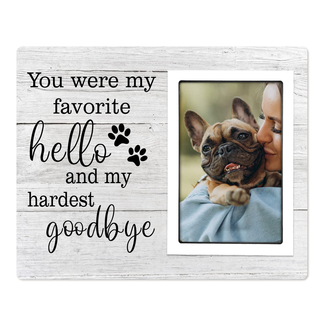 Pet Memorial Picture Frame - Dog Loss Sympathy Gift - In Memory of Pet, Paw Prints Photo Frames 4x6 for Loss of Dog Cat Remembrance Gifts for Pet Lovers - PawsPlanet Australia